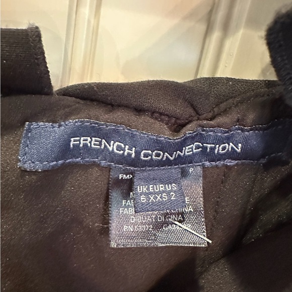 French Connection Black Ruffle Mini Dress - Picture 3 of 3